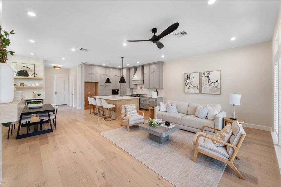 Furnished interior view inside a new home in , Houston (Image 16). Furnished interior view inside a new home in , Houston (Image 16).