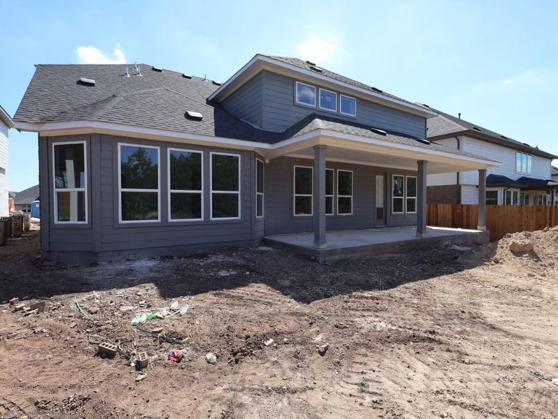 Exterior details and patio area of a home in Edgewood, Leander (Image 12). Exterior details and patio area of a home in Edgewood, Leander (Image 12).