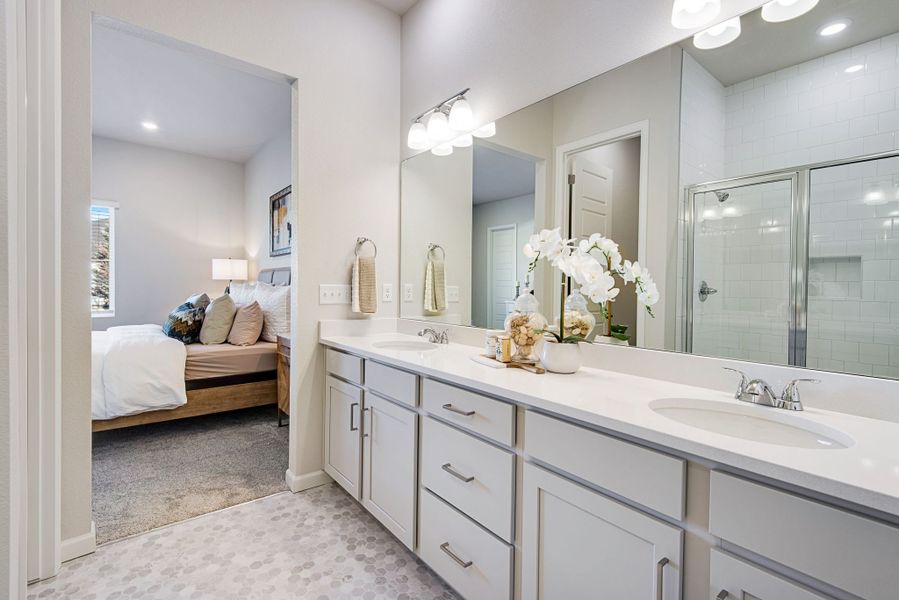 Representative furnished interior of a home built from the 3405 by Tri Pointe Homes in Westside Crossing, Berthoud (Image 15).
