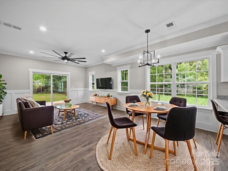Furnished interior view inside a new home in , Charlotte (Image 23).