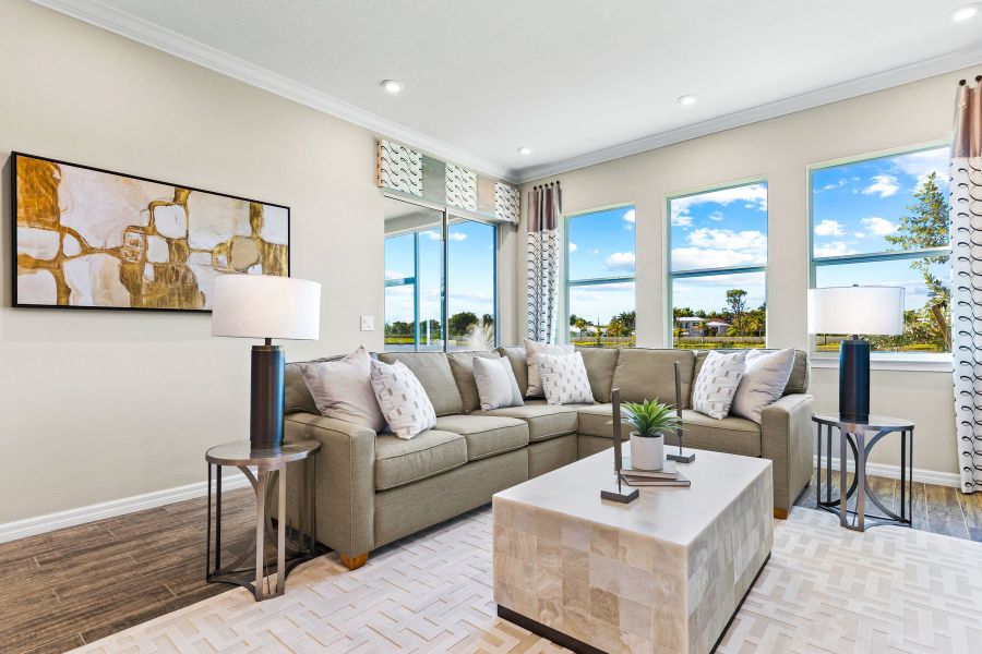 Furnished interior view inside a new home in Arboretum, Naples (Image 4).