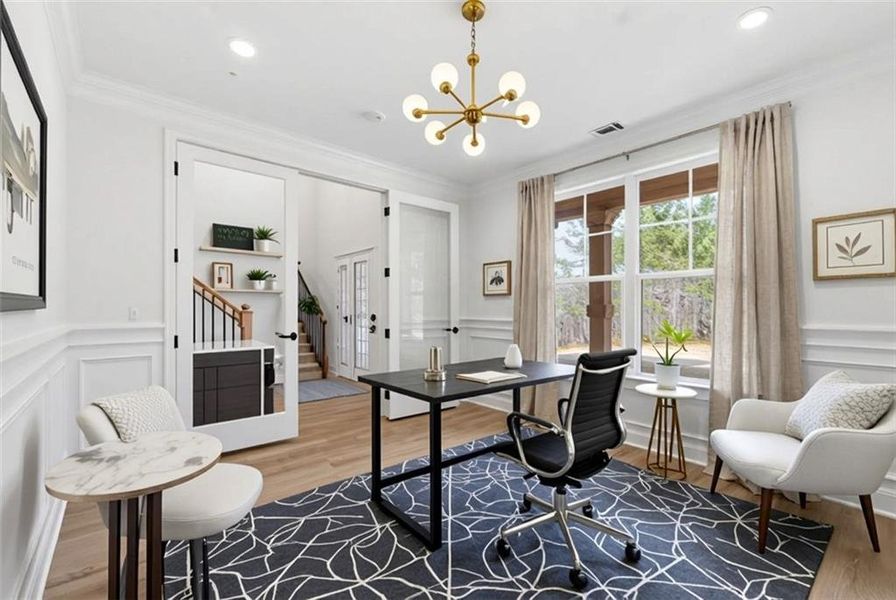 Furnished interior view inside a new home in , Griffin (Image 37). Furnished interior view inside a new home in , Griffin (Image 37).