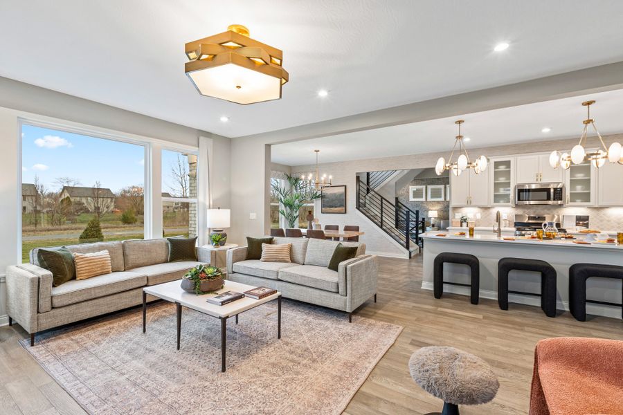 Representative furnished interior of a home built from the Wyatt by Fischer Homes in Twin Lakes, Hoschton (Image 37).