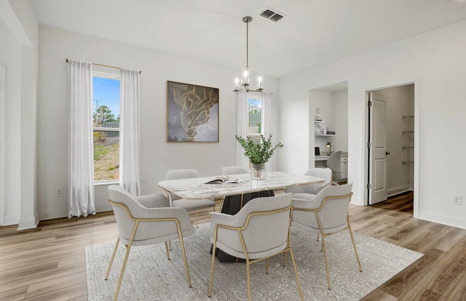 Furnished interior view inside a new home in Cannon Run, Concord (Image 9).