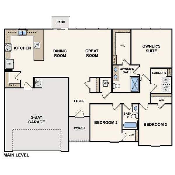 2D floor plan layout of this home in Liberty Heights, Chatsworth, GA (Image 2). 2D floor plan layout of this home in Liberty Heights, Chatsworth, GA (Image 2).