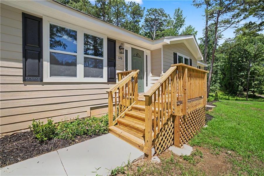 Exterior details and patio area of a home in , Fayetteville (Image 3).