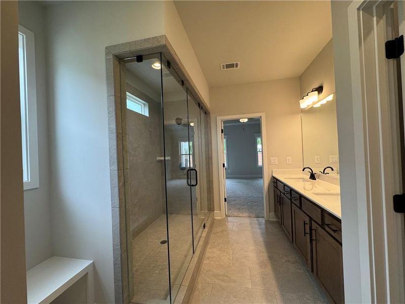 Furnished interior view inside a new home in Rosewood Lake Preserve, Hoschton (Image 9).