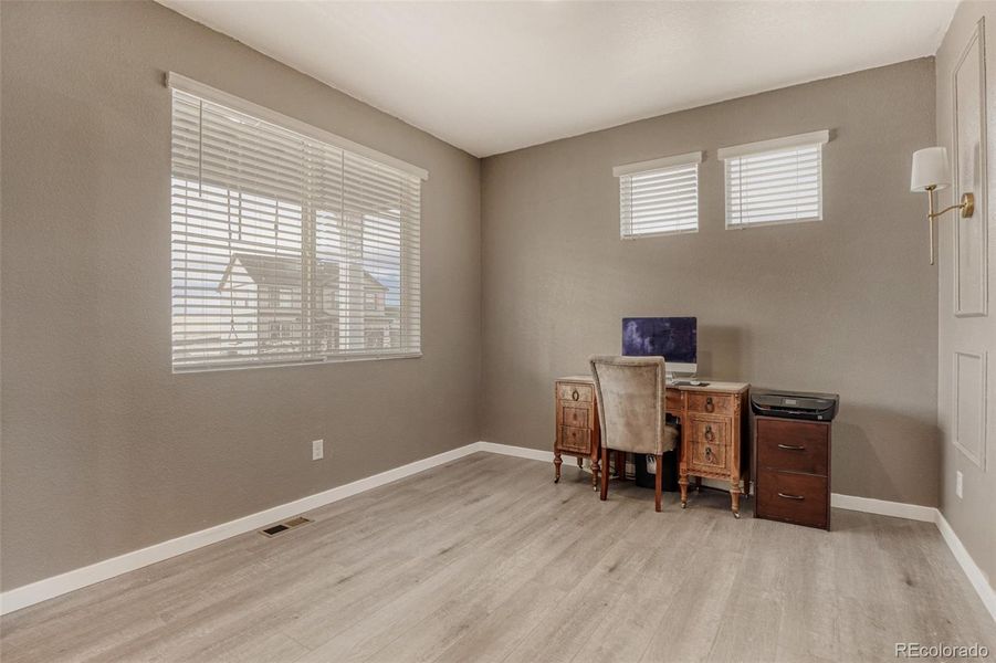 Furnished interior view inside a new home in Spring Valley Ranch, Elizabeth (Image 15). Furnished interior view inside a new home in Spring Valley Ranch, Elizabeth (Image 15).