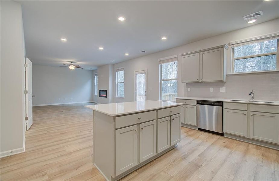 Furnished interior view inside a new home in Cedar Grove Commons, Conley (Image 5).