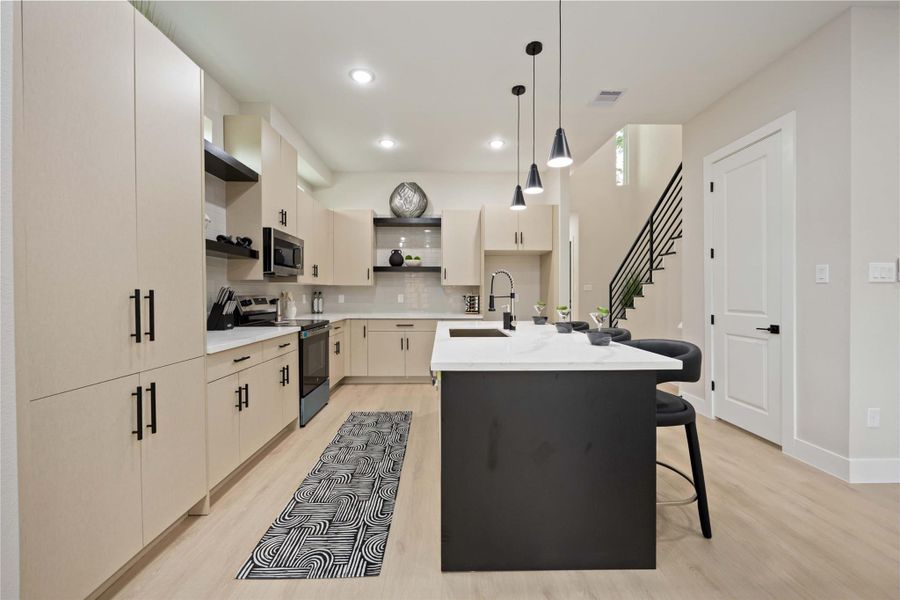 Furnished interior view inside a new home in , Houston (Image 15).