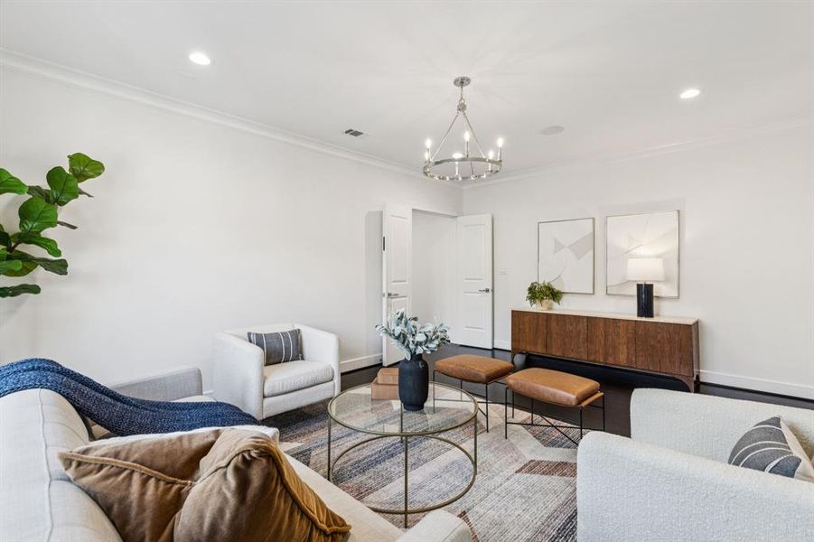 Upstairs living area Upstairs living area