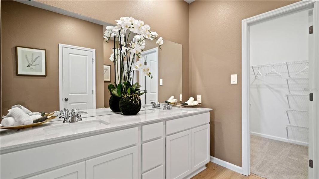 Furnished interior view inside a new home in Wellness Ridge, Clermont (Image 30). Furnished interior view inside a new home in Wellness Ridge, Clermont (Image 30).