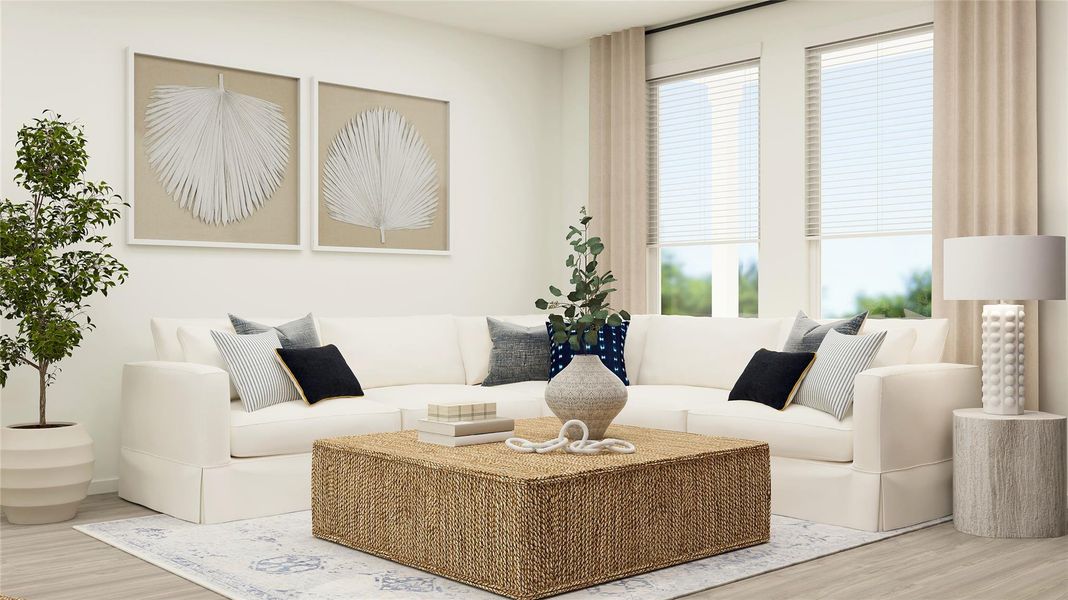 Furnished interior view inside a new home in Winfield Park, Hutto (Image 17). Furnished interior view inside a new home in Winfield Park, Hutto (Image 17).