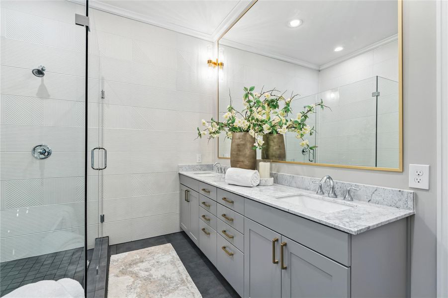 Furnished interior view inside a new home in , Houston (Image 31).