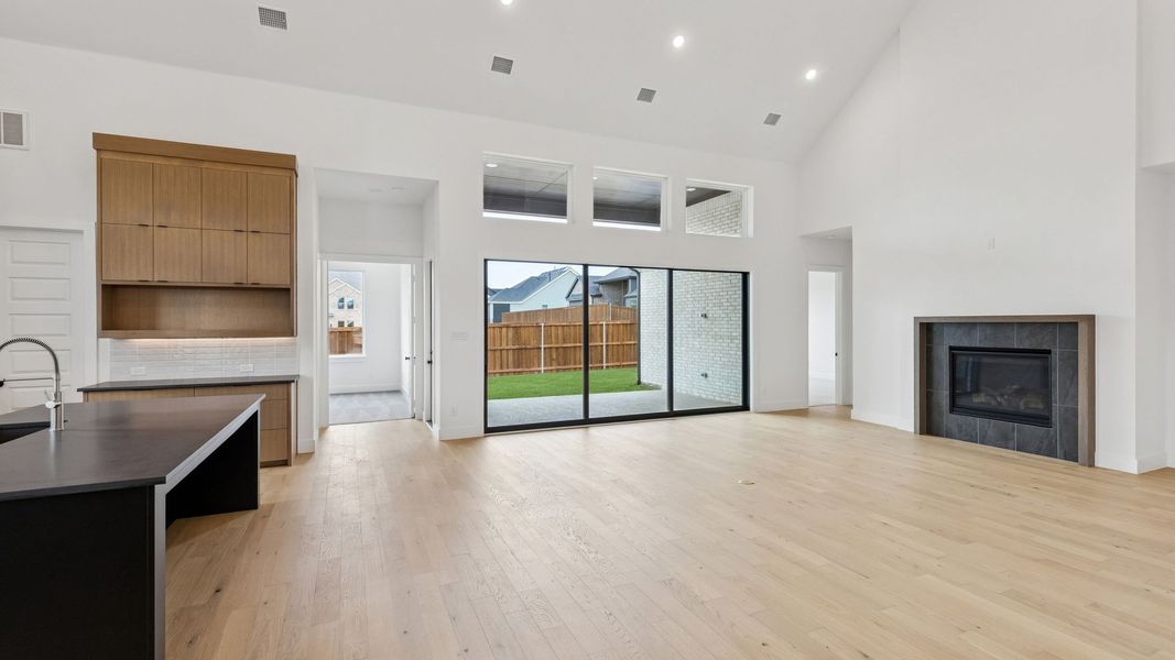 Representative unfurnished interior of a home built from the Reese II by Southgate Homes in The Reserve at Watters, Allen (Image 16).