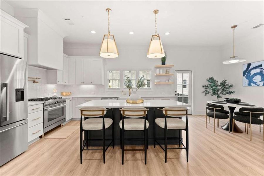 Furnished interior view inside a new home in Skyview On Broad, Sugar Hill (Image 43).