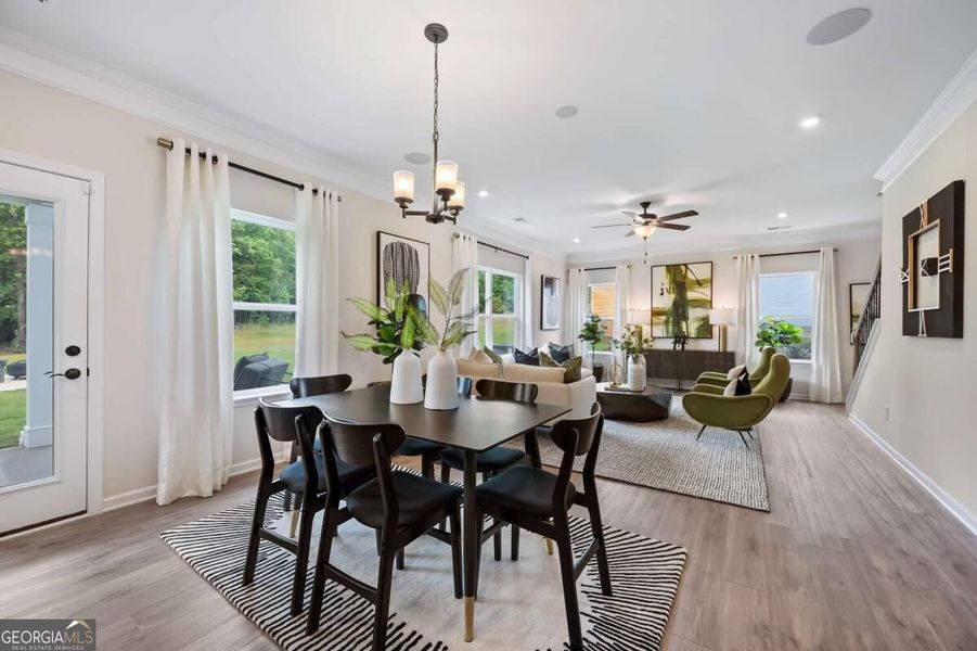 Furnished interior view inside a new home in Cobblestone Crossing Commons, Byron (Image 12).