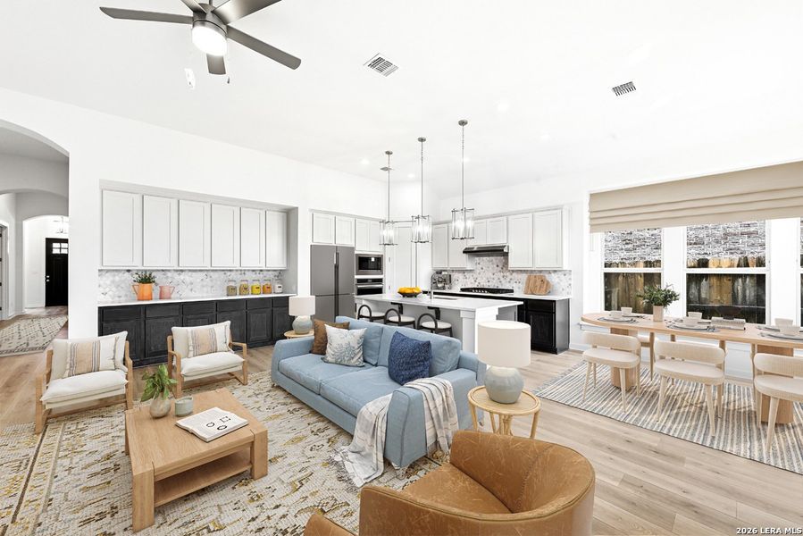 Furnished interior view inside a new home in La Cima, San Marcos (Image 14).