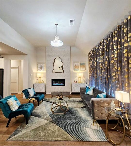 Furnished interior view inside a new home in , Homer (Image 8). Furnished interior view inside a new home in , Homer (Image 8).