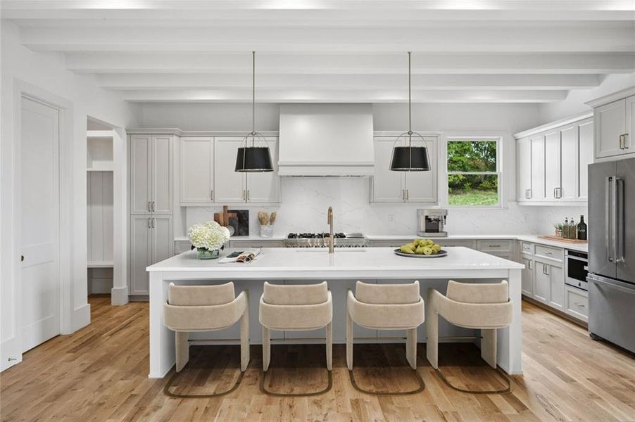 Furnished interior view inside a new home in , Bogart (Image 8).