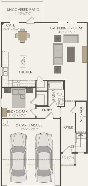 Pulte Homes, Monroe floor plan