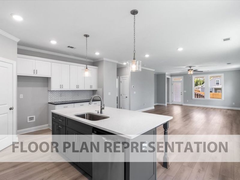 Robin Plan Kitchen to Living | Ivey Homes Robin Plan Kitchen to Living | Ivey Homes