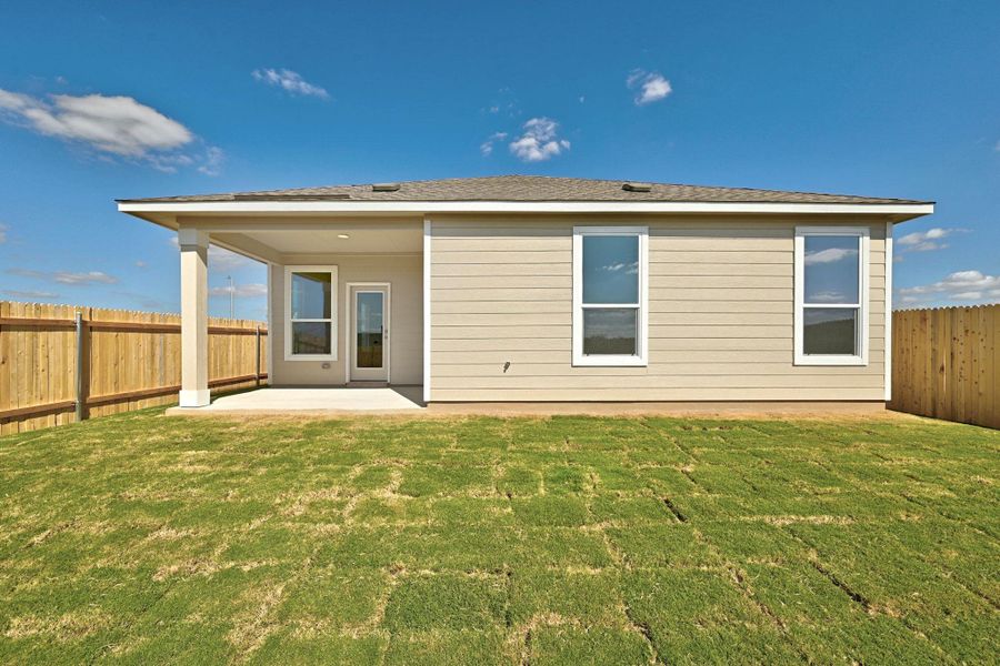 Exterior details and patio area of a home in Stoney Chase, Del Valle (Image 20). Exterior details and patio area of a home in Stoney Chase, Del Valle (Image 20).