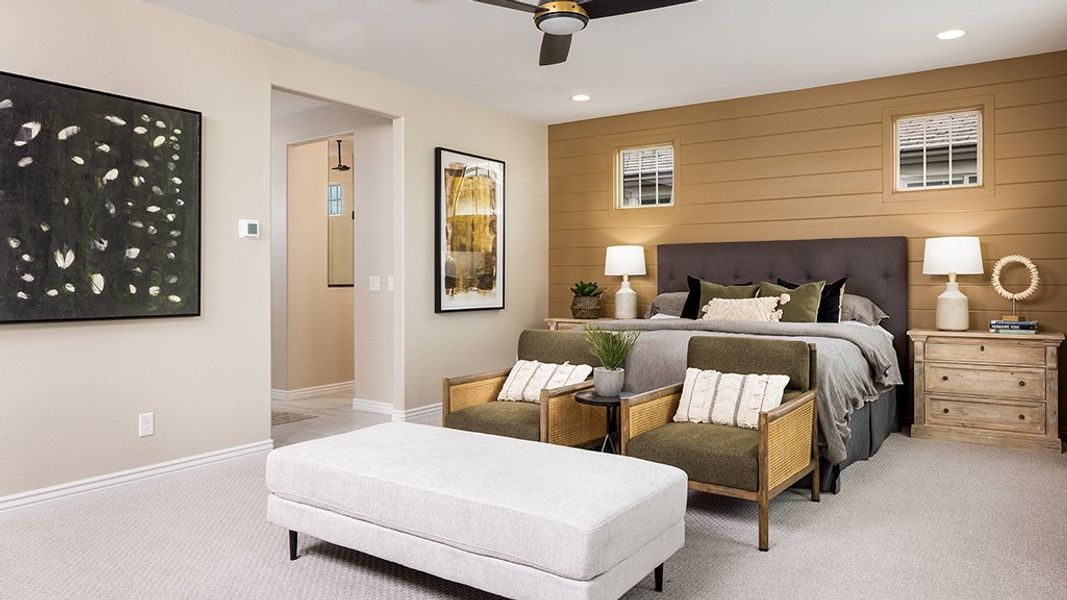 Furnished interior view inside a new home in Ellsworth Ranch, Queen Creek (Image 9).