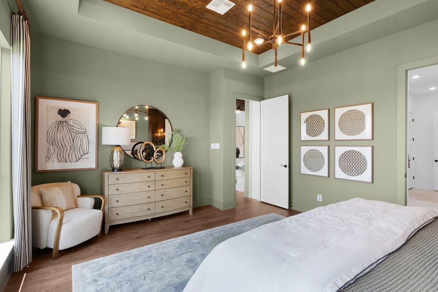 Furnished interior view inside a new home in Lariat, Liberty Hill (Image 113).