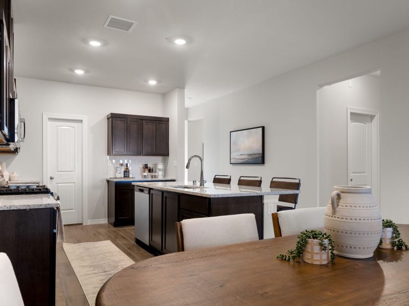 Representative furnished interior of a home built from the Ocotillo by View Homes in Summer Sky, El Paso (Image 33).