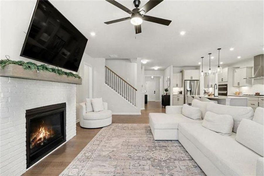 Furnished interior view inside a new home in Pinebrook at Hamilton Mill, Auburn (Image 38). Furnished interior view inside a new home in Pinebrook at Hamilton Mill, Auburn (Image 38).