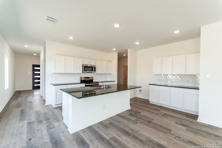 Furnished interior view inside a new home in Katzer Ranch, Converse (Image 2).