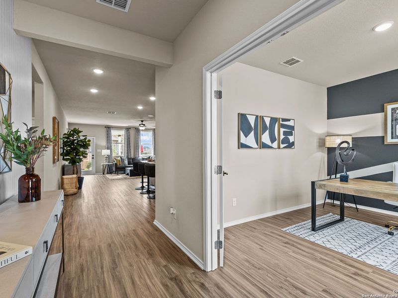 Furnished interior view inside a new home in Bricewood, San Antonio (Image 6).