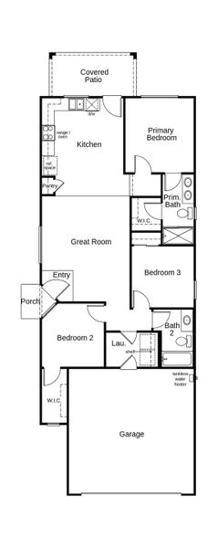 2D floor plan layout of this home in The Landings at Rancho Del Lago, Vail, AZ (Image 2). 2D floor plan layout of this home in The Landings at Rancho Del Lago, Vail, AZ (Image 2).