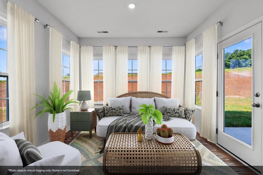 Furnished interior view inside a new home in Brooke Hill, Lewisville (Image 8). Furnished interior view inside a new home in Brooke Hill, Lewisville (Image 8).