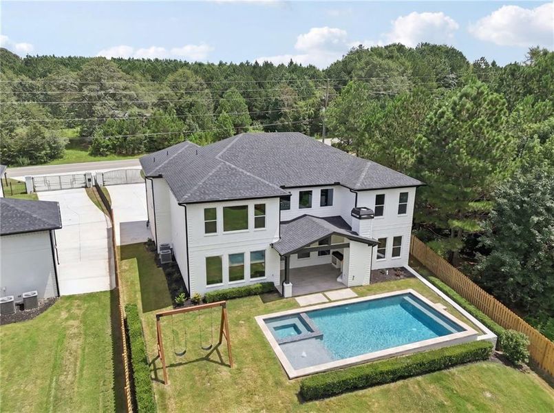 Exterior details and patio area of a home in , Dacula (Image 31).