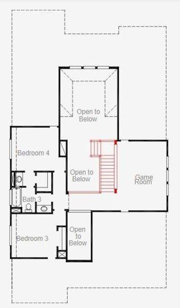2D floor plan layout of this home in Two Step Farm, Montgomery, TX (Image 10). 2D floor plan layout of this home in Two Step Farm, Montgomery, TX (Image 10).
