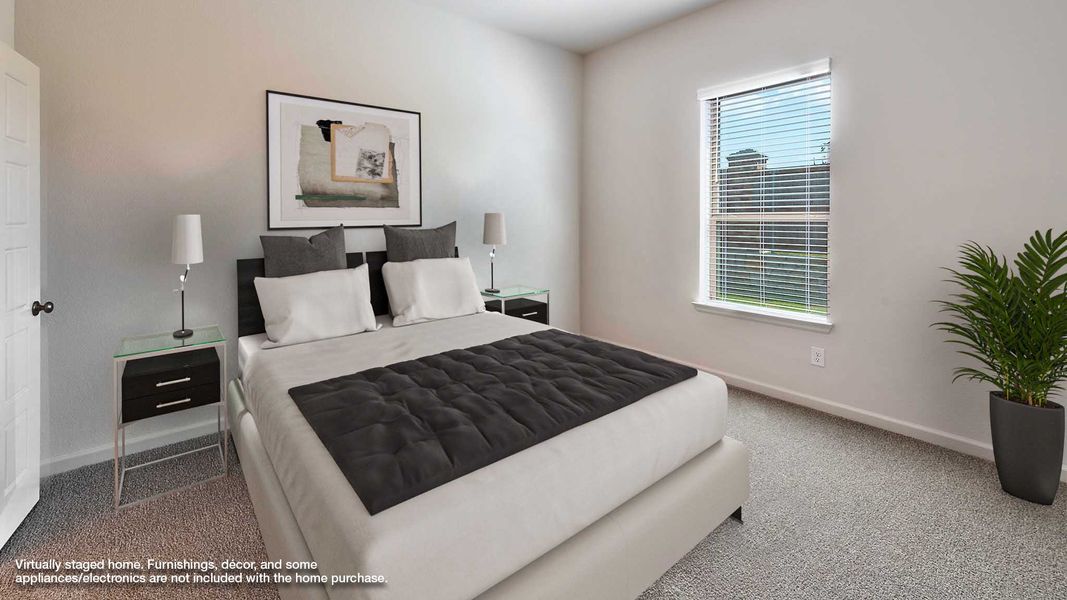 Representative furnished interior of a home built from the 1736W by Perry Homes in Santa Rita Ranch Tierra Rosa, Liberty Hill (Image 6).