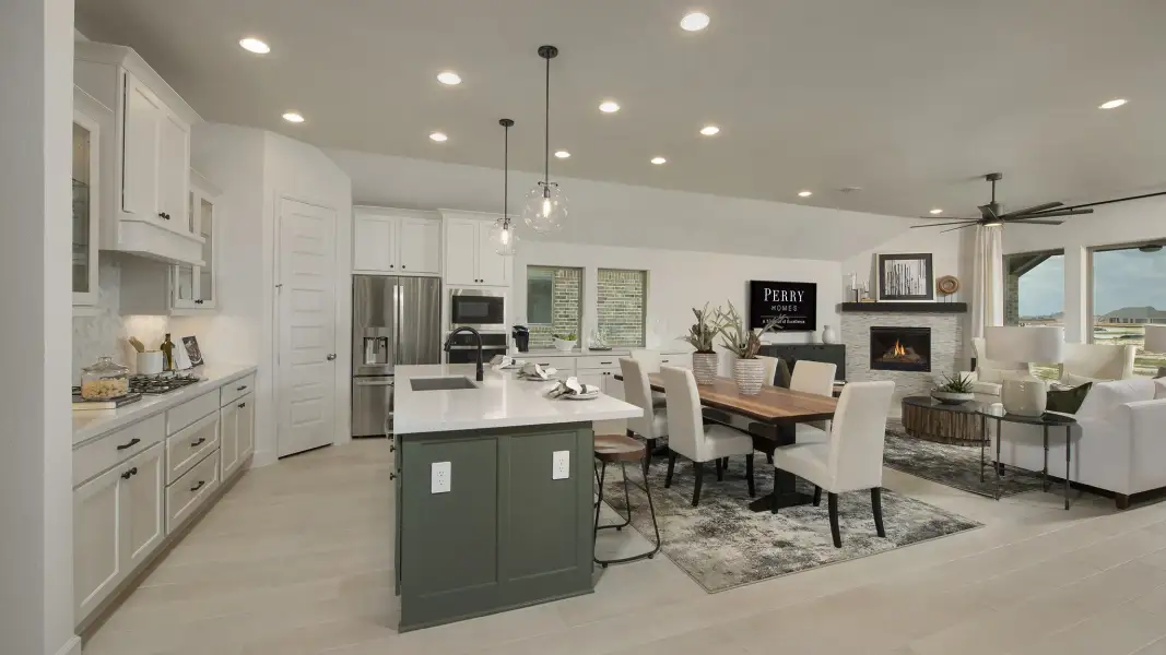Furnished interior view inside a new home in Sweetgrass, Haslet (Image 63).