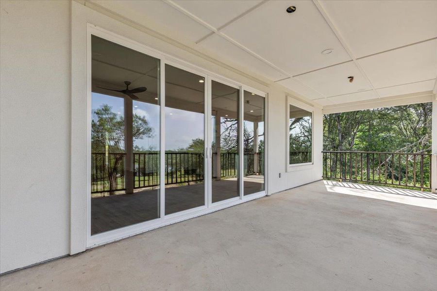 Exterior details and patio area of a home in , Bastrop (Image 3).