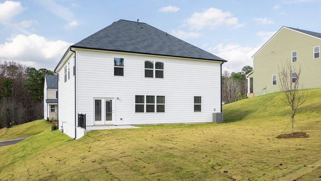 Exterior details and patio area of a home in Brooks Station, Dacula (Image 20). Exterior details and patio area of a home in Brooks Station, Dacula (Image 20).