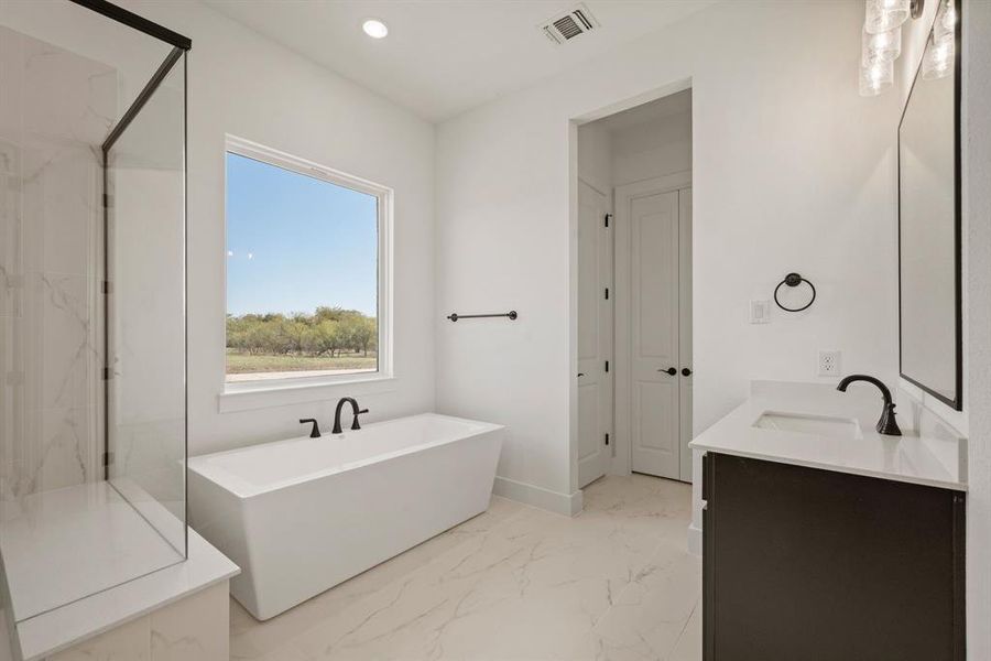 Furnished interior view inside a new home in Rolling Creek Ranch, Aledo (Image 9). Furnished interior view inside a new home in Rolling Creek Ranch, Aledo (Image 9).