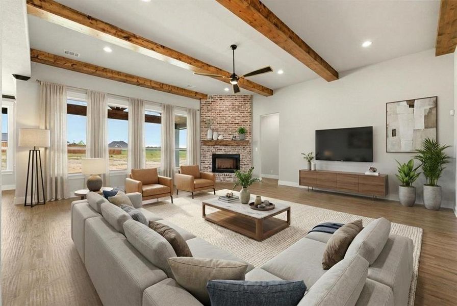 Furnished interior view inside a new home in , Waxahachie (Image 11).