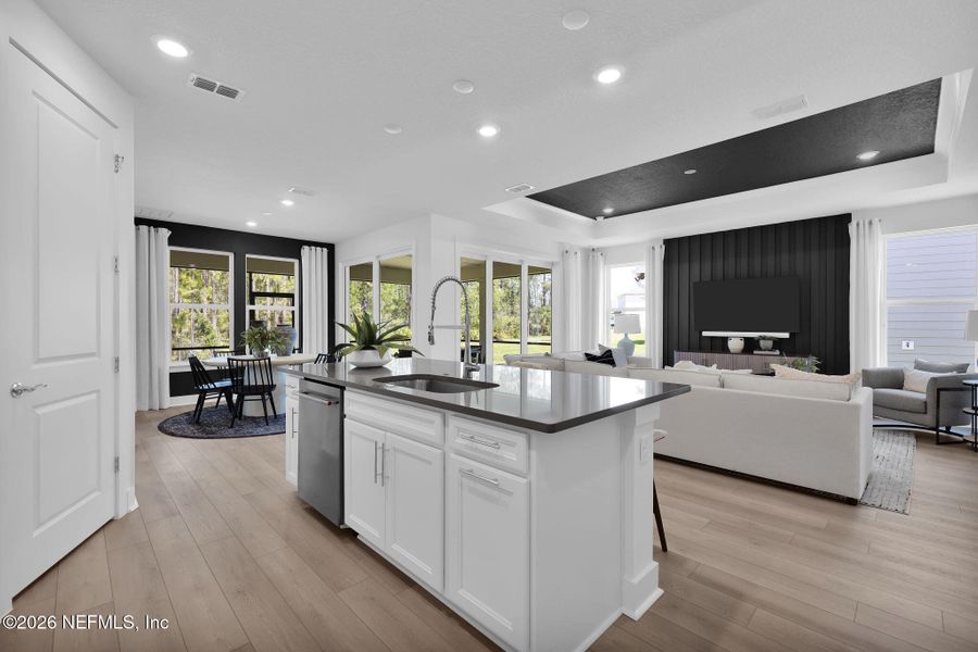 Furnished interior view inside a new home in Seminole Palms, Palm Coast (Image 22).