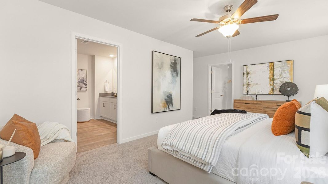 Furnished interior view inside a new home in Cramer Estates, Gastonia (Image 22).