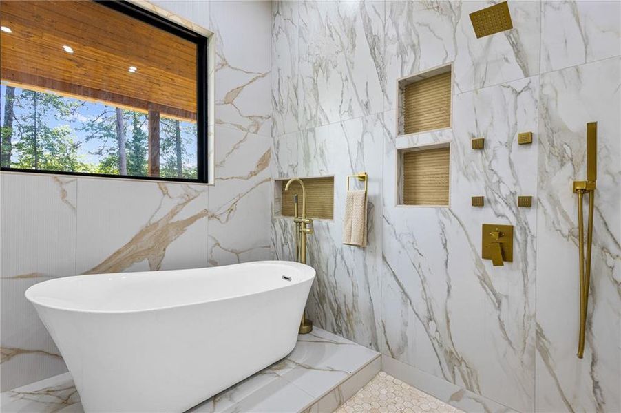 Furnished interior view inside a new home in , Atlanta (Image 10).