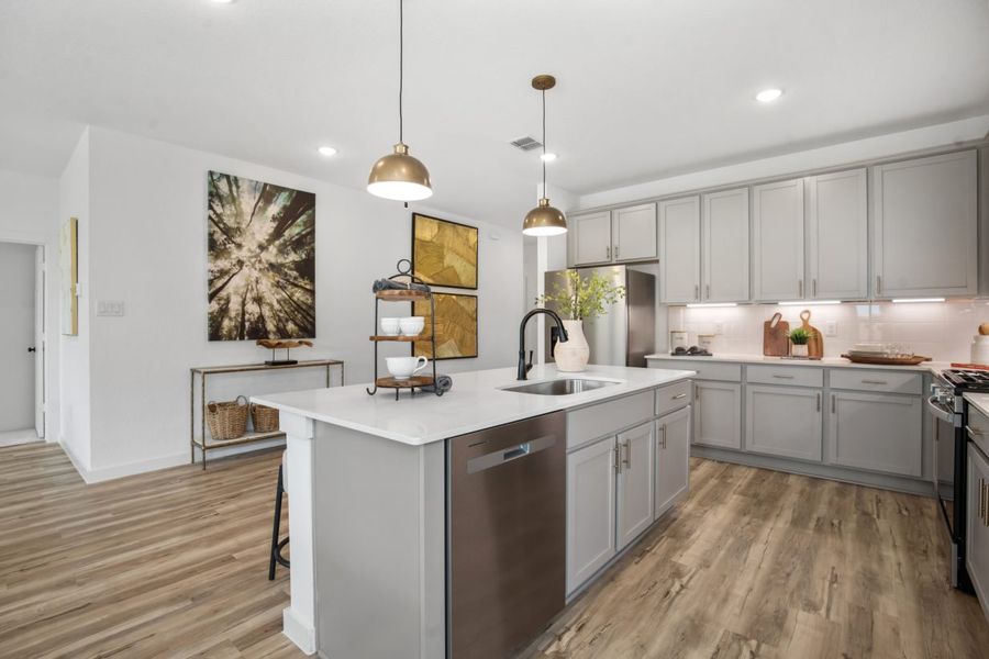 Furnished interior view inside a new home in Sorella, Tomball (Image 6).