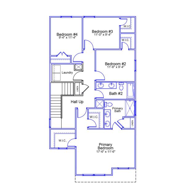 2D floor plan layout of this home in Central Creek, Goose Creek, SC (Image 3).