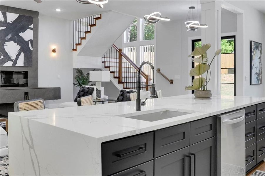 Furnished interior view inside a new home in , Kennesaw (Image 16).