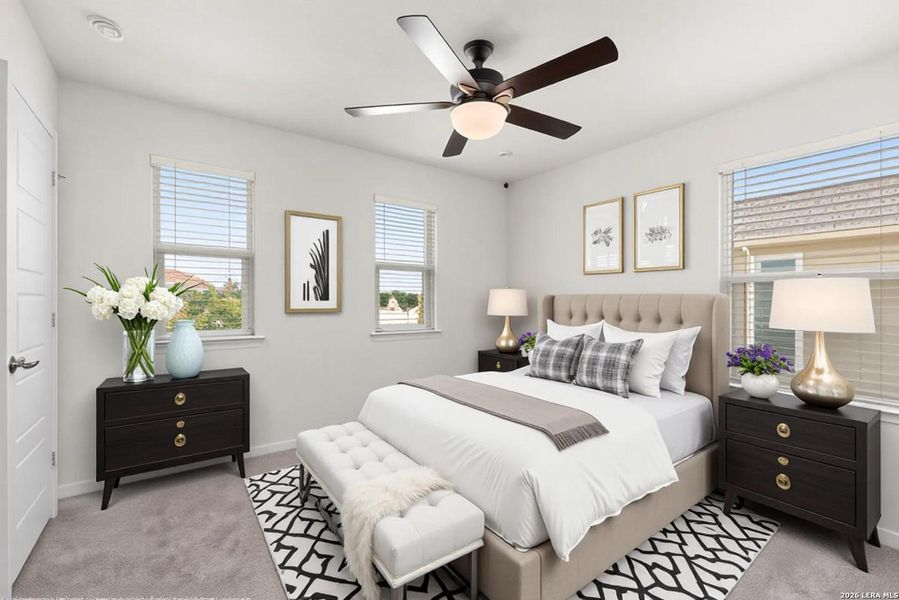 Furnished interior view inside a new home in Parklands, Schertz (Image 15).
